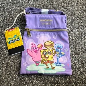 Loungefly SpongeBob SquarePants Trio Krabby Patty Passport Crossbody Bag